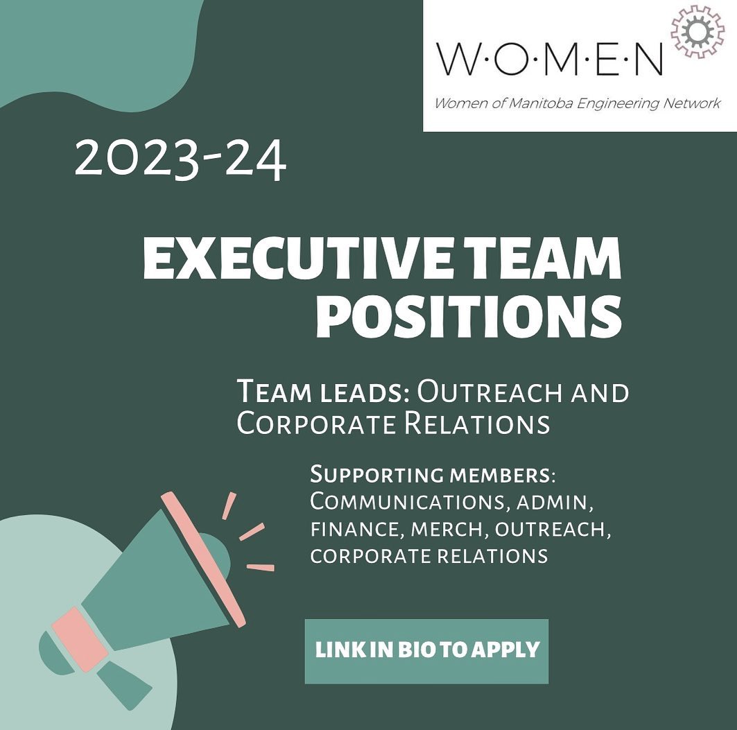 Executive team positions are now open for application! We are looking for supporting members in each of our teams. Apply through the link in our bio and get more involved!
Deadline to apply is April 30th.