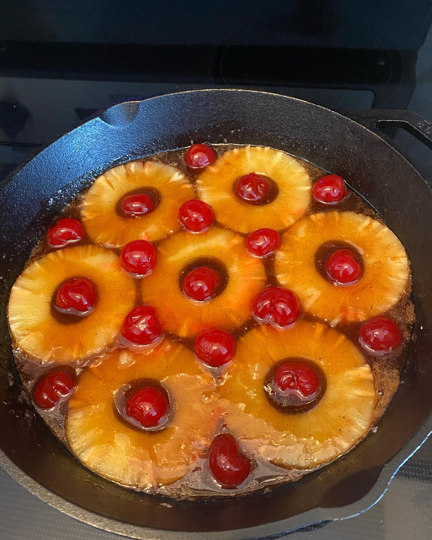 I’ve had the ingredients for a #pineappleupsidedowncake for a week and a half! I’d show the final result, but I didn’t flip it right away so got just a “little bit” of sticking to the #lodgecastiron 🤪 Still tastes awesome, just like my grandma used to make!
.
.
.
.
.
#yummyfood #homemadefood #adhdcompliant #symetricalfood #homemadedessert #getinmybelly #imadeitmyself