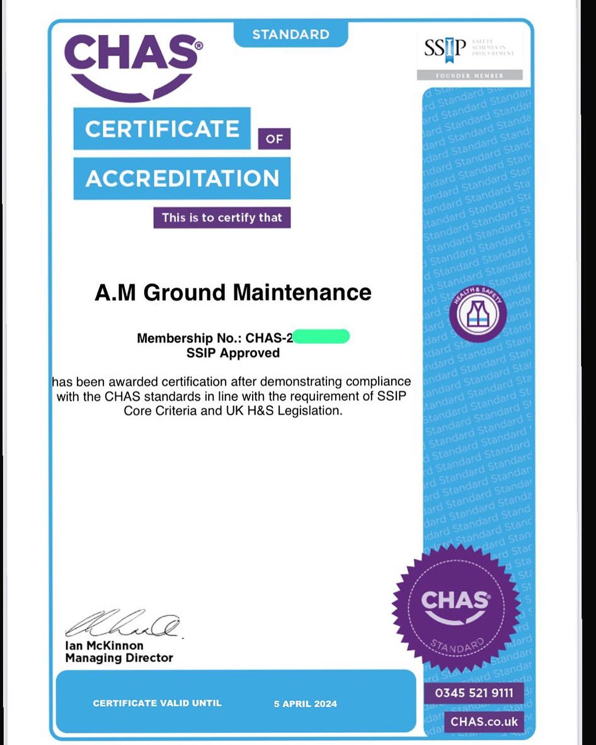 Another year of us being CHAS health and safety accredited. 🌳👷🏼♂️🌲 🪵 #amgroundmaintenance #norfolk #norwich #norfolkbusinessnetwork #norwichbusiness #arb #arborist #edp24