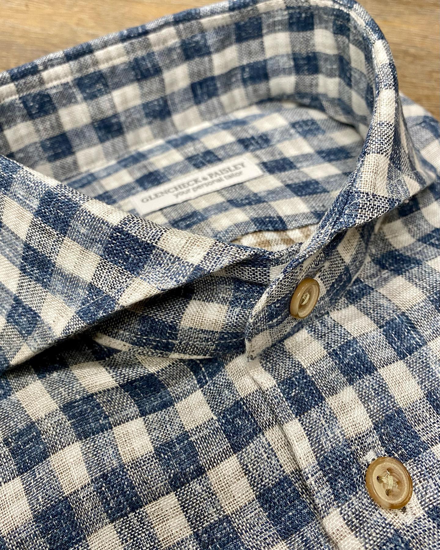 #glencheckandpaisley #stockerstrasse43 #linencotton #shirt #madetomeasure #summer2023 #zurich #mensfashion #suitsandmore #massbekleidung