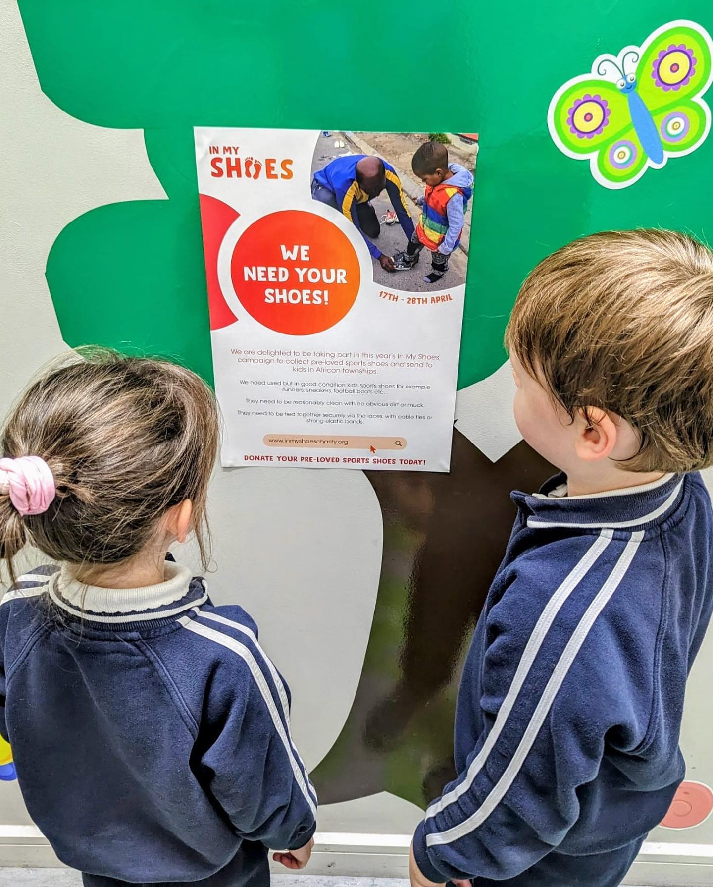 LAST CHANCE to get YOUR school involved!
Our two week national sports shoe campaign ends NEXT FRIDAY!
Check our map here: https://www.inmyshoescharity.org/howtodonate and get your school involved if they are not yet one of the hundreds registered!
Get tagging! 😊
- Nationwide pre-loved shoe campaign
- Gifting from Irish to African township children
- Thousand individual acts of kindness making a BIG impact
- Save shoes going to landfill
Get donating NOW! 👟
#edchatie