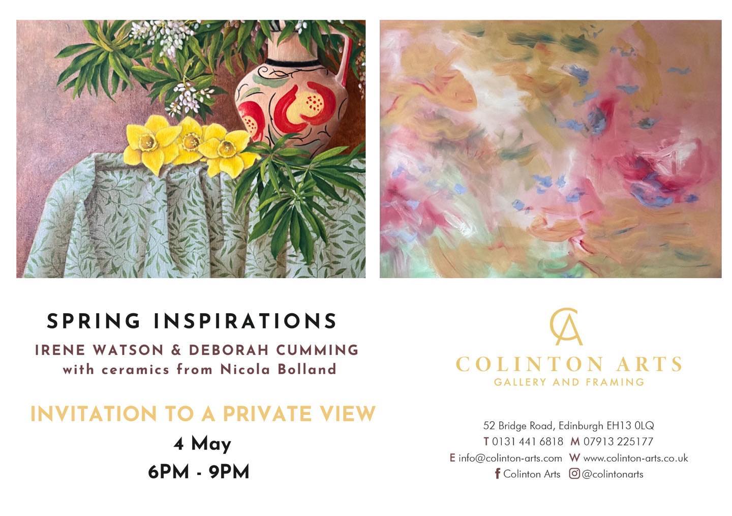 Happy to be part of this exhibition. I’ll be there, so please say hello. #colintonarts #scottishartiist #stilllife #flowers #gardens #wmmorris #liberty #fabricdesign #spring