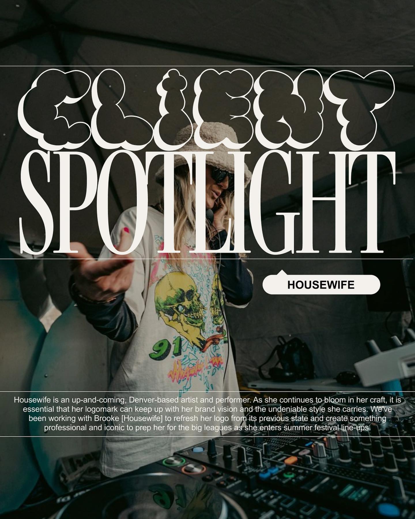 A fresh beat deserves a fresh look🔥! We’ve teamed up with @djhousewife to give her logomark a bit of a facelift. Keep your tables turnt kids and stay tuned for more on this collaboration.
📷: @nathenlanemedia