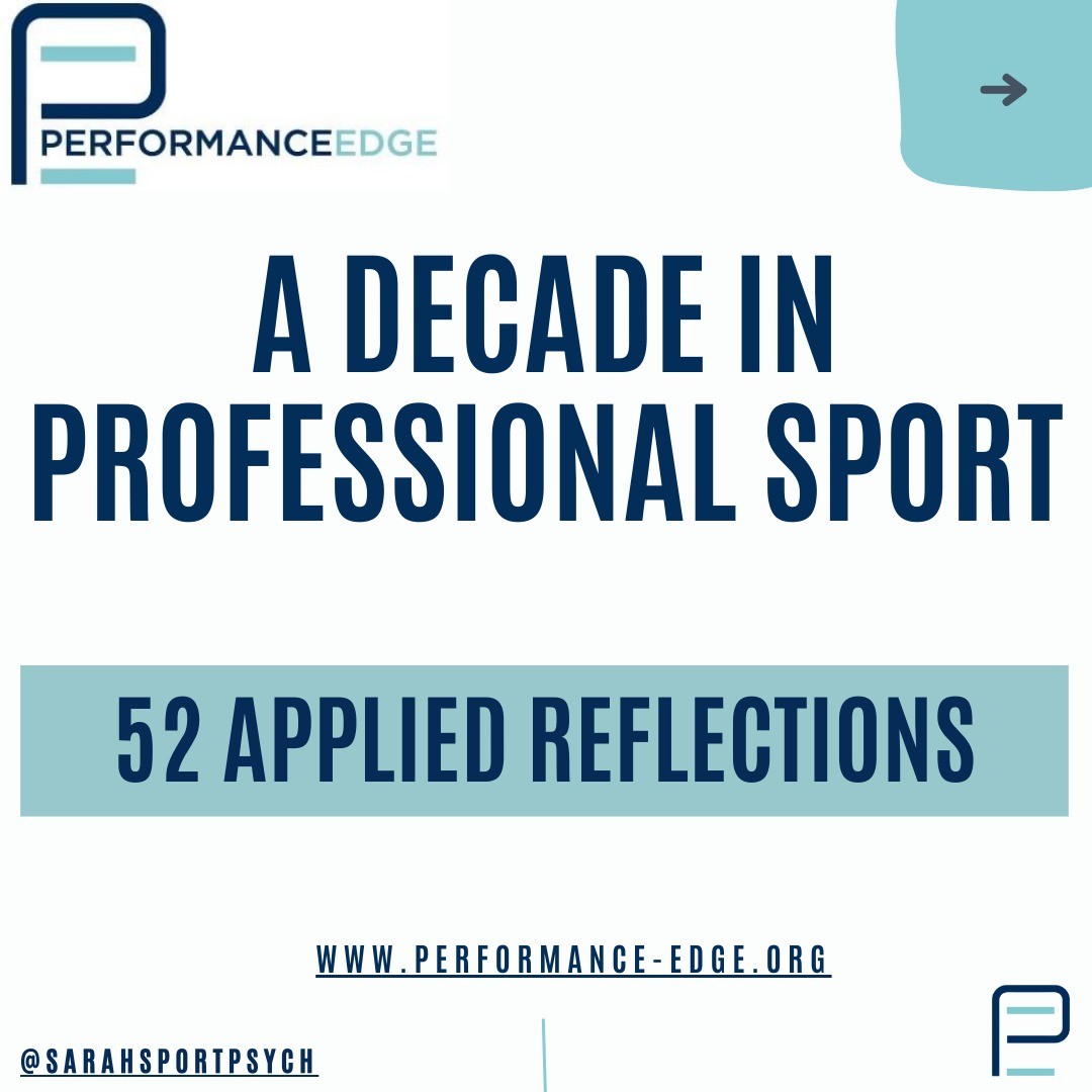 WEEK 51 Applied Learning Series
PENULTIMATE RELEASE!
Build a community around you
As I reflect on over a decade working in professional sport as a sport psychologist I canāt help thinking that I might not have lasted this long without an incredible community of sport psychologists around me. From those who I trained with, to those colleagues that have become part of my community during the journey so far; I am so grateful.
šPeer supervision is invaluable!
šŖOur role can feel isolating and lonely at times, even in the most open and integrated performance environments. If I had a penny for every time I have reached out to a fellow sport psychologist with a challenge, an issue, an idea, a different lens or to be able to have a good old rant, I would be a very wealthy woman!
š§No matter where you are in your professional journey, make sure you are building a trusted community of practitioners around you.
#sportpsychology #reflection #peersupport
#appliedlearning #challenge #trust #development