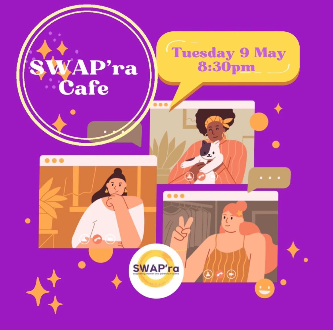 Are you looking to connect with others in the opera industry? Need some advice? Or just fancy a chat with others who just ‘get it’…then come to the SWAP’ra cafe on Tuesday 9th May at 8:30pm. We are looking forward to seeing you there - just sign up on our website for the zoom link 💻
https://www.swap-ra.org/cafe
#swapra #cafe #opera #operaparents #womeninopera #operamum #operadad #operasingersofinstagram