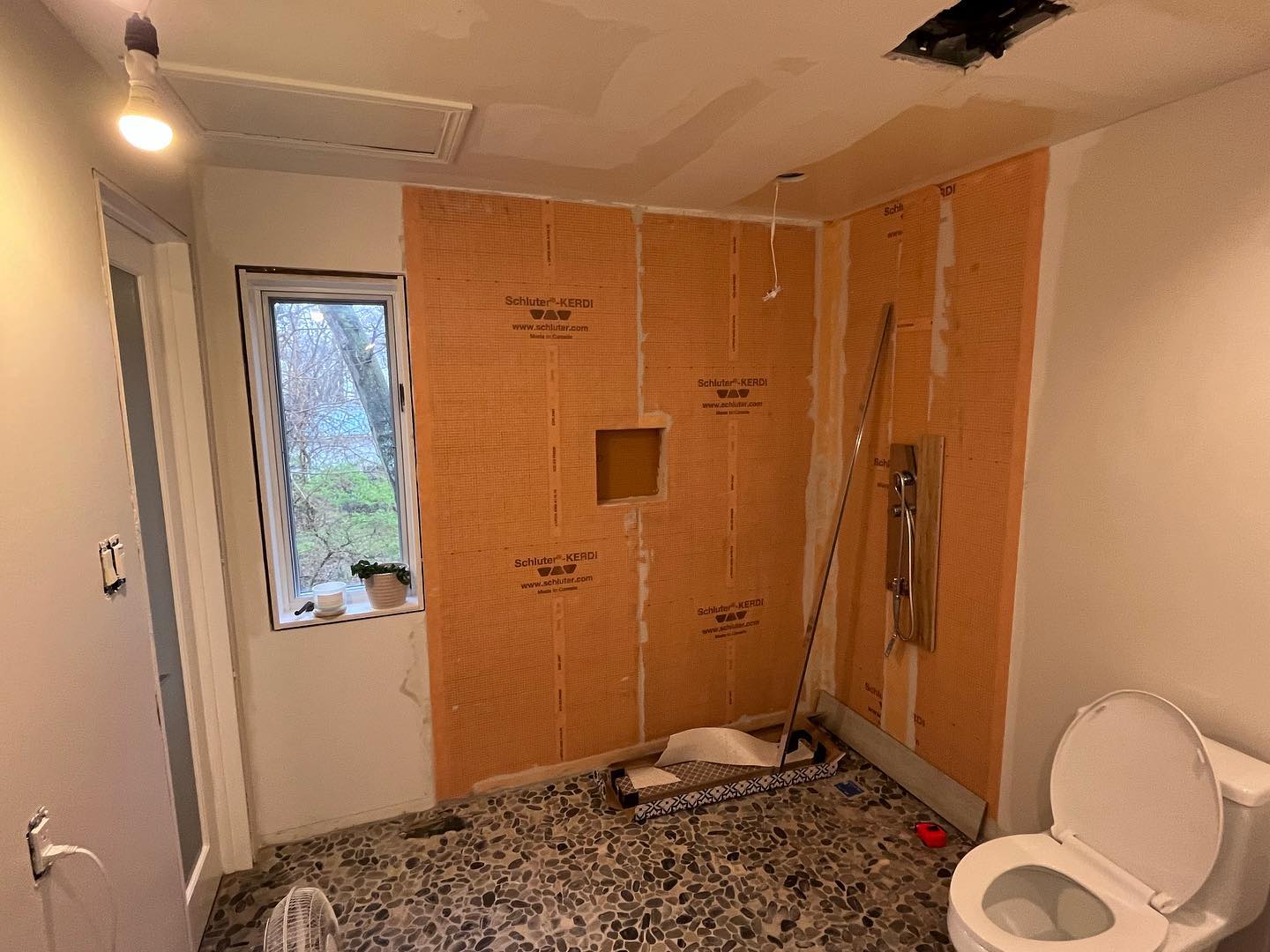 Beautiful tiled shower in Erieau Ontario #renovation #chathamkent #chathamontario