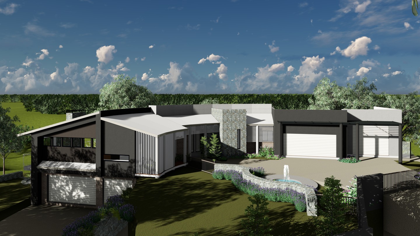 A new house about to commence construction with Janke Constructions in Toowoomba. It is designed around a knoll on the edge of the range and has amazing views. #modernhouse #modernhome #buildingdesign #housedesign #homedesign #toowoomba #darlingdowns #brisbane #sunshinecoast #goldcoast #queensland #australia #luxuryhouse #warwick #jankeconstructions