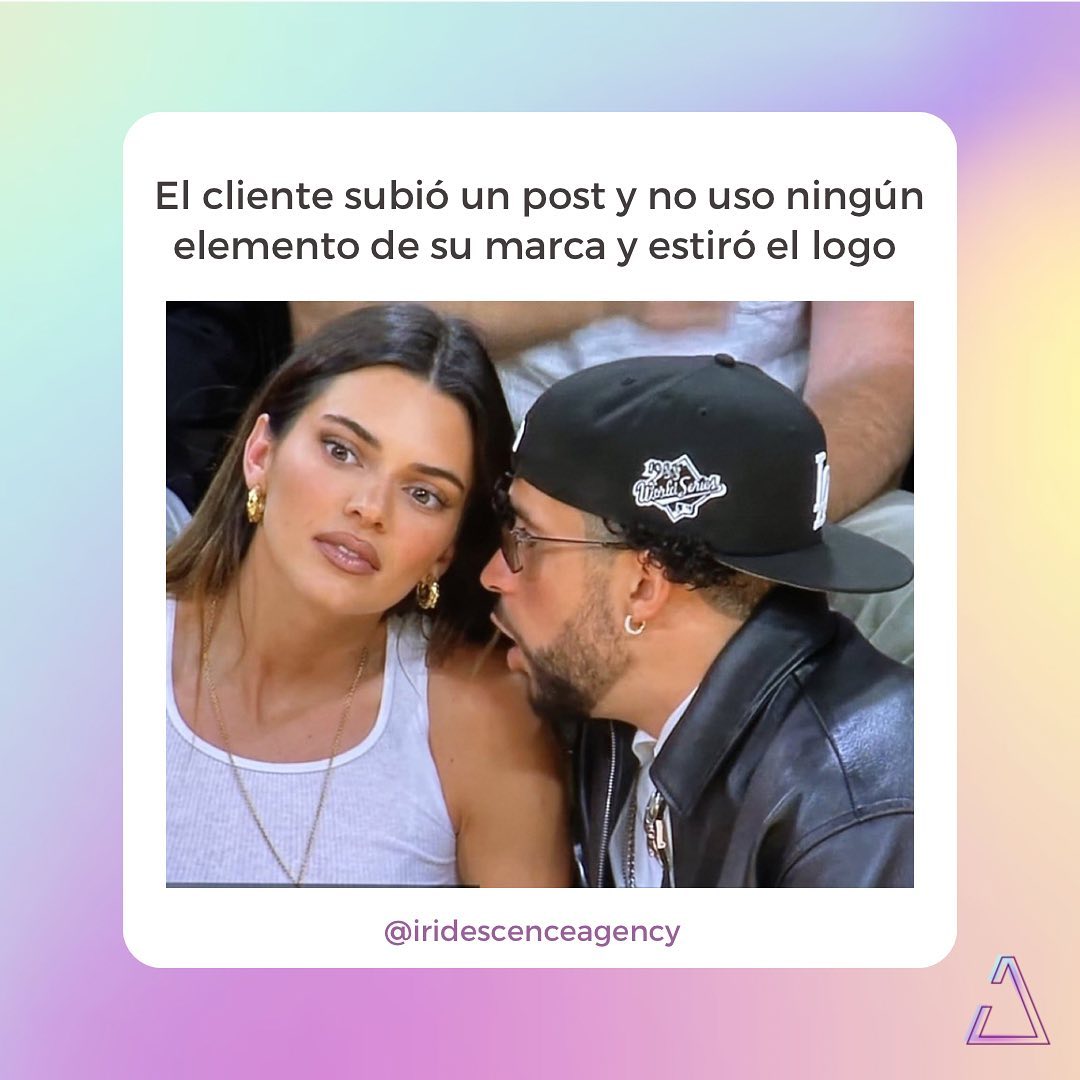 ¡Reaccionamos igual que Kendall cuando vemos contenido sin una buena representación de la marca! 😝
Nadie quiere ser una identidad visual 'confusa y perdida' en el mar de publicaciones. 🙊 Al mantener una imagen consistente con el logotipo, colores y tipografías, nos hacemos reconocibles al instante. ¡Y no olvidemos que una marca sin cohesión es como un meme sin gracia!
Al usar consistentemente nuestros elementos de marca, transmitimos profesionalismo y confiabilidad. Además, nos destacamos entre la competencia, porque ser únicos es más divertido que ser uno más en la multitud. Así que, ¡esperamos ver todas esas publicaciones representando una marca con estilo! 💜✨
#iridescencemarketingagency #brandhumor #socialmediamarketinghumor #consejosderedessociales #branding