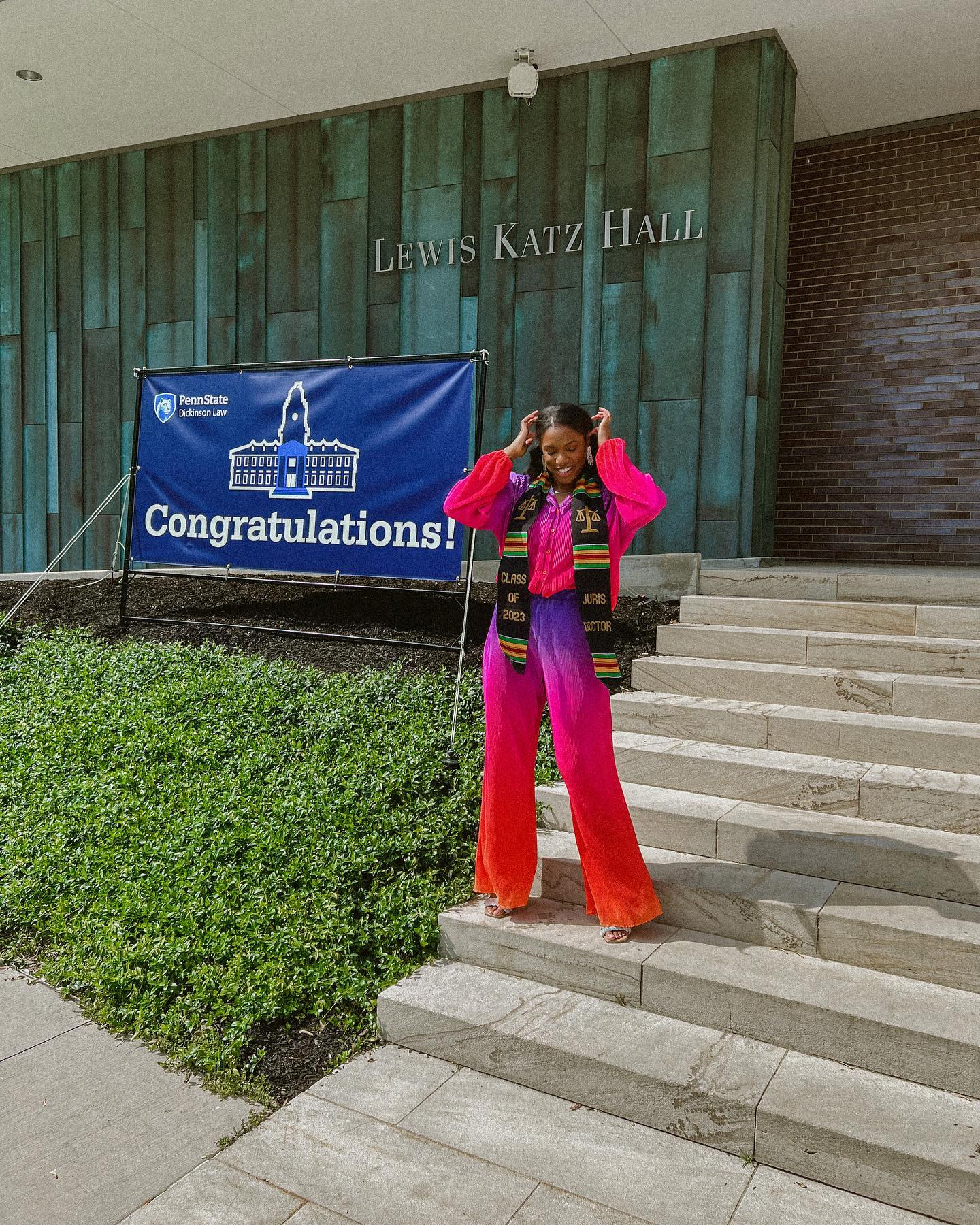 Case closed!👩🏾💼Celebrated getting my Kente Cloth on May 11, 2023.