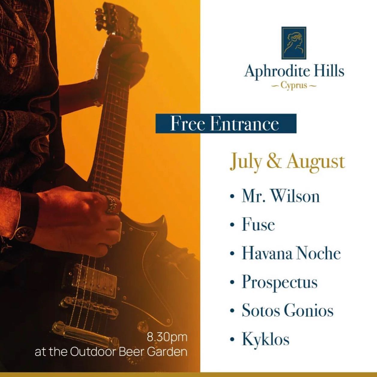 Upcoming shows: 7th of July and 11th of August. Make sure you book your spot !
#livemusic #reggae #funk #party #enjoylife #music #ska #guitar #pianomusic #drums #musicians #musicianlife
@aphrodite_hills_resort_cyprus @andreas.stefanou.7 @genethliounik @stephano5 @geon.music @rodrigo_caceres_bass