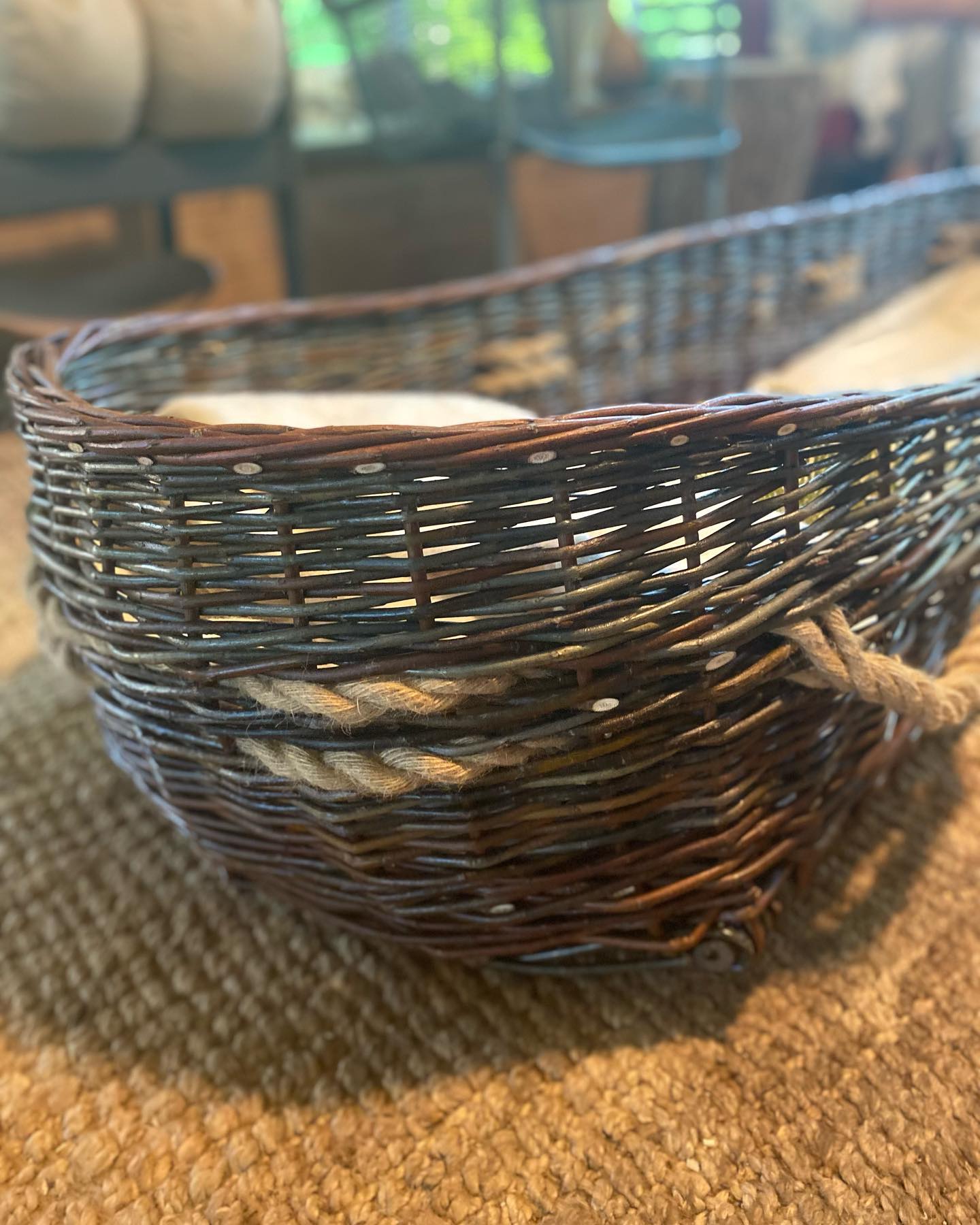 Open-top willow carrier paired with a white felted wool shroud. Woven by her hands and those of women who love her♥️
#willowcasket #shroud #wool #willow #greenburial #naturalburial #conservationburial #madewithlove #handwoven #women #wncmountains #appalachia #nofilter