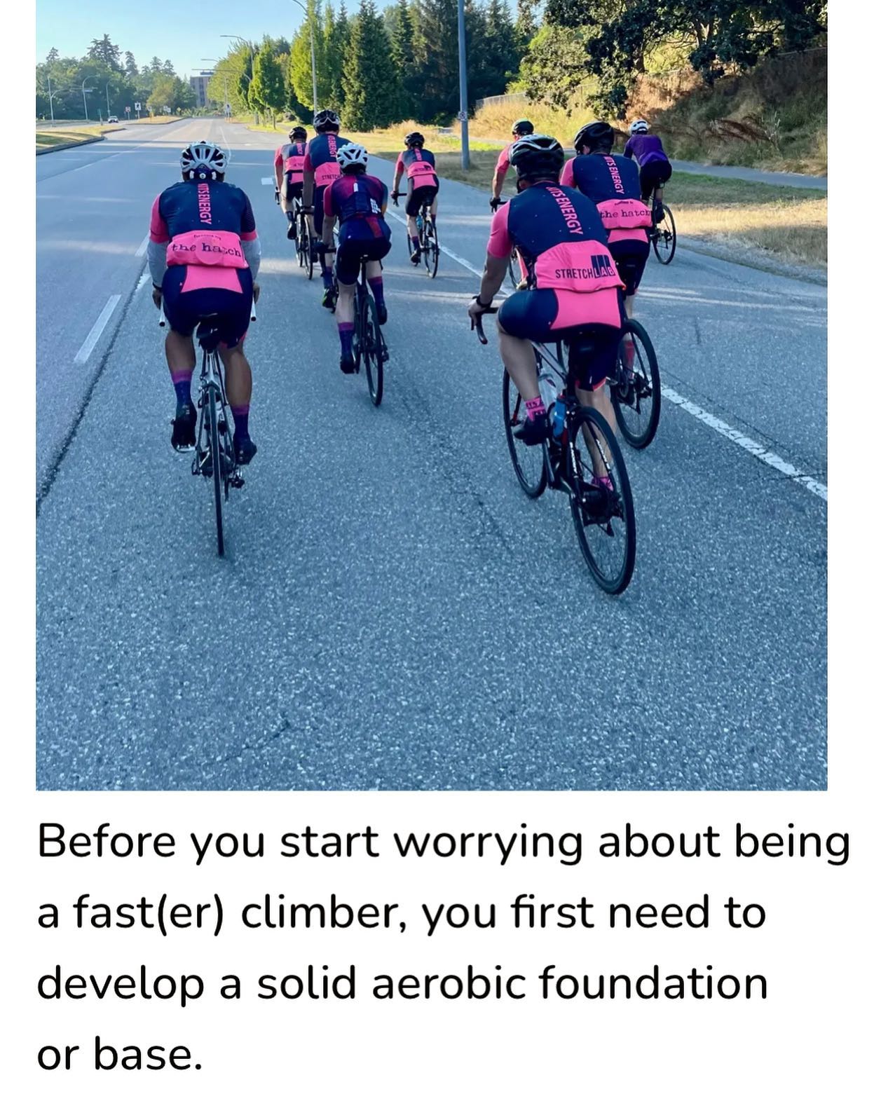 The key to being fast in any endurance sport is to first ensure that you have build a solid foundation aka as your aerobic base. Not sure what this means? Keep on reading at https://kitsenergy.com/building-an-aerobic-base/ #endurancetraining #buildasolidfoundation #fitness #training #riding #kitsenergy #cycling #endurancesports #trainsmart #80n20rule