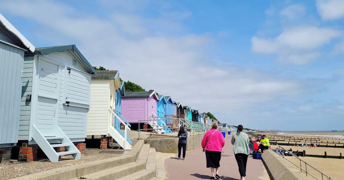 Seaside strolls with Mummy Bev