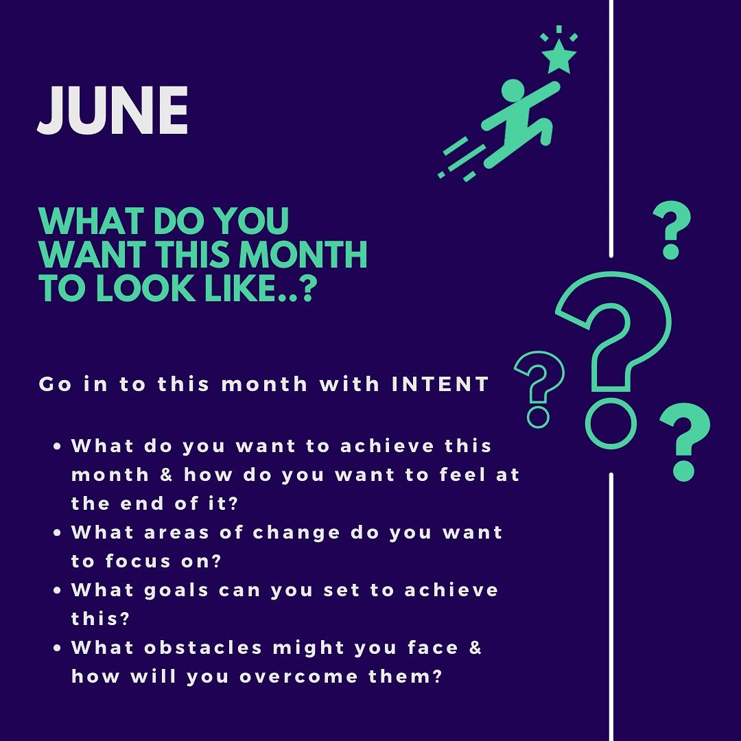 June is here…what is it going to hold for you?
•
#yourlifeandwellnesscoach #intent #wellness #goalsetting #personaldevelopment #thoughtfulthursday