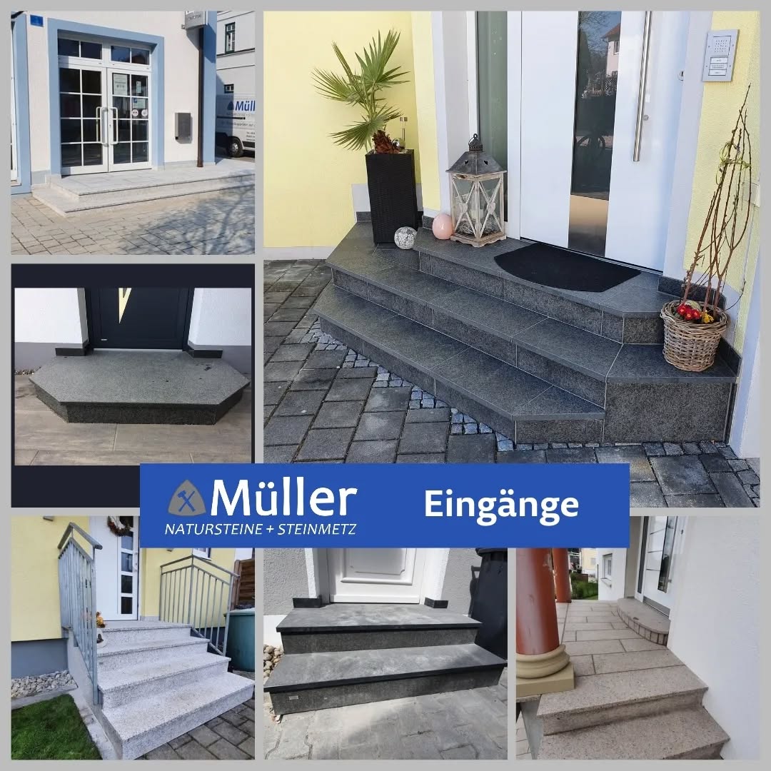 Eingänge mit Naturstein 🪨 🚪
Der Hauseingang ist quasi die Visitenkarte für jedes Zuhause. 🏡 Besonders mit Naturstein wirkt er sehr hochwertig und verleiht dem Eingangsbereich eine exklusive Note mit WOW-Effekt. 🤩
Ob Eingangspodeste, Treppen, Wandverkleidungen oder auch eine barrierefreie Rampe. Ich unterstütze Sie gerne bei der Gestaltung Ihres Eingangsbereichs.
#MüllerNatursteineSteinmetz #natursteineMoosburg #Eingangspodeste #eingangsbereich #natursteineingang #einganstreppe #Haustür #Umbau #meisterhand #meisterbetrieb #Steinmetz
