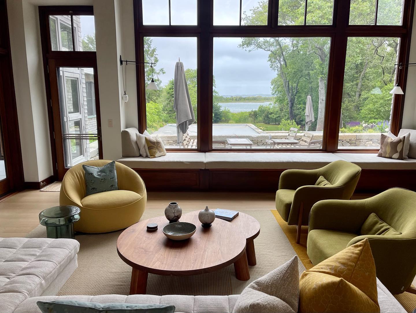 Blustery day on the island - time to stay inside #interiordesign #residentialdesign #moderninteriors #modernism #architecturaldesign