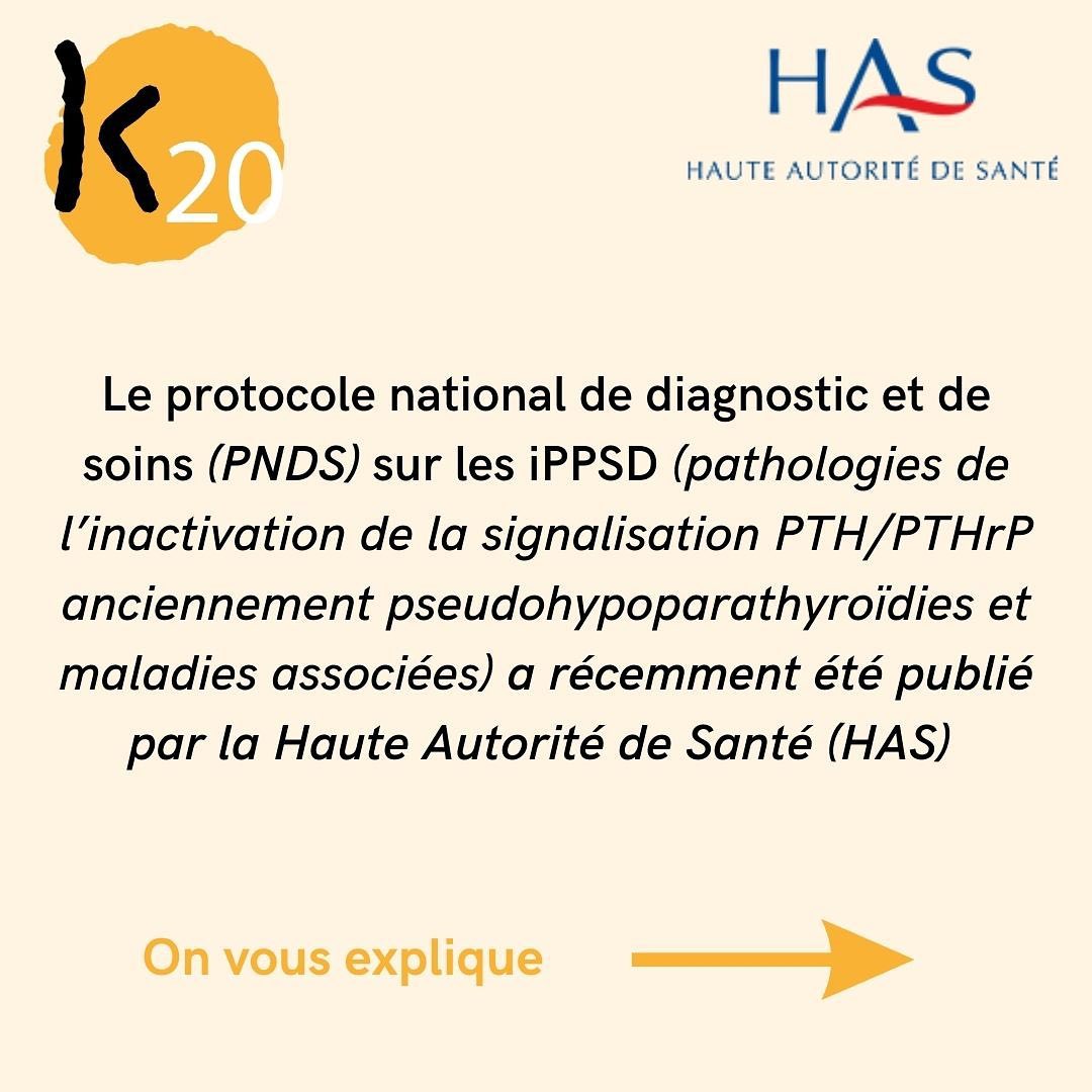 La Haute Autorité de Santé a publié un protocole national de diagnostic et de soins pour les iPPSD : https://www.has-sante.fr/jcms/p_3404043/fr/ippsd-les-pathologies-de-l-inactivation-de-la-signalisation-pth/pthrp-anciennement-pseudohypoparathyroidies-et-maladies-associees
.
.
.
#ippsd #pseudohypoparathyroidism #pseudohypoparathyroïdies #pathologiesdelinactivationdelasignalisationpthpthrp #pth #pthrp #k20 #protocolnationaldediagnostic