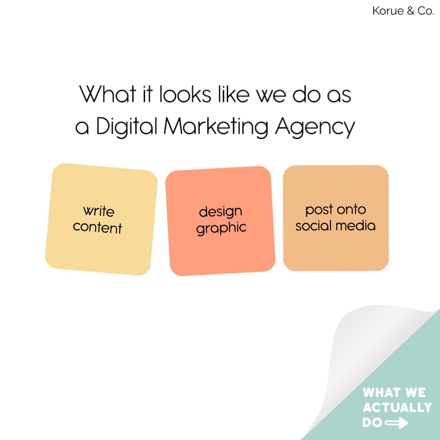 What people think we do at Korue & Co. vs what actually goes on behind the scenes! 😅
Tag all your marketing friends 🙂
.
.
.
.
.
#Branding #BrandAesthetic #BrandIdentity #GraphicDesign #DigitalDesign #DigitalMarketing #MarketingAgency #GraphicDesign #ContentMarketing #Branding #SmallBusiness #SmallBusinessMarketing #CreativeAgency #DigitalDesign #SmallBusinessOwner #ContentMarketingAgency #OrganicContent #PerformanceMarketing #ContentCreation #AdAgency #MarketingAgency #DigitalMarketingIndia