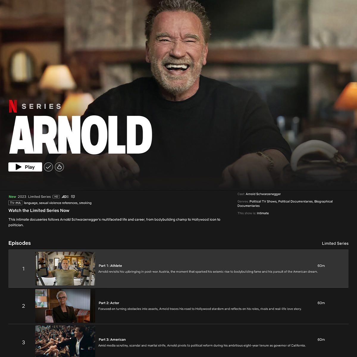 We are on the front page of @netflix today…ARNOLD!!!
🎥✨💪😄✨🍿
It was an honor to get to travel to Austria 🇦🇹 with @schwarzenegger to support in him in telling his life story.
Thank you so much to the incredibly talented Director @lesley_chilcott & visionary DP @loganschneider - it was such a joy to work with you ☺️
Special thanks to fellow camera operator @edufierrodp 🙌
#arnold #arnoldschwarzenegger #filmmaking #filmmaker #steadicam #steadicamoperator #austria #documentary #netflix #willpower #willpowerwednesday #willpowercinema @arricamera @arri @societyofcameraoperators @icglocal600