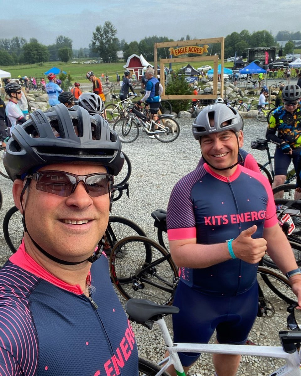 Congratulations to Steve Darvell for placing 2nd overall and @longhornlax for 3rd in his age group in the medio distance (85k) in the @valleygranfondo today. #kitsenergy #fondo #cycling #summerride #events #winnerwinnerchickendinner