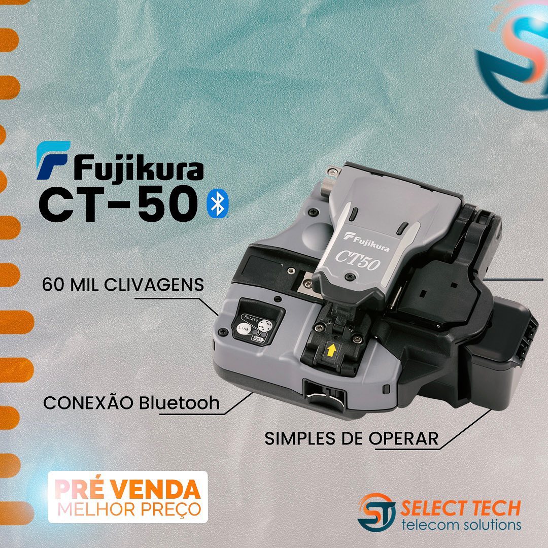 🔸Fujikura CT-50 Bluetooth
• 60 Mil Clivagens
• Totalmente resistente a quedas
• Ajuste automático via bluetooth
• Simples operar
• compatível com 86S+/ 86S/70SC + / 62S+ e 36S+.
Somos distribuidores oficiais Fujikura, só na Select Tech você tem acesso as principais novidades do mercado, com os melhores preços.
🔸Aproveite agora e entre em contato para PRÉ-VENDA.
.
.
.
#provedor #isp #maquinadecorte #clivador #fujikura #provedordeinternet
#selecttech