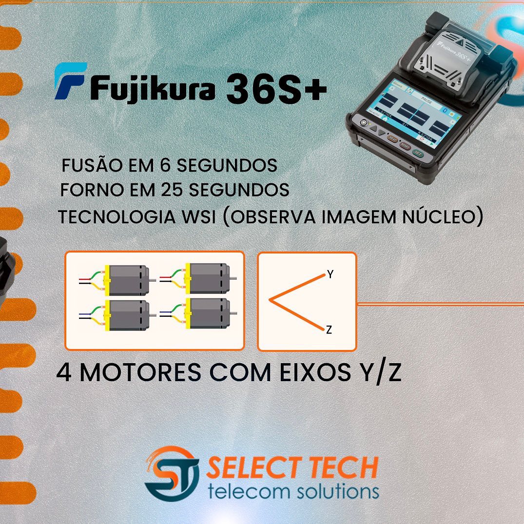 🔸 Chegou MÁQUINA DE FUSÃO FUJIKURA 36S Bluetooth (PRÉ VENDA)
Só na Select Tech você tem acesso às novidades do mercado 🔥
• METODOLOGIA NÚCLEO
• ALINHAMENTO V-GROOVE ATIVO
• FUSÃO EM 6 SEGUNDOS
• FORNO EM 25 SEGUNDOS
• TECNOLOGIA WST (OBSERVA IMAGEM NÚCLEO)
• CONEXÃO BLUETOOTH
• TECNOLOGIA DE CONTROLE
• ATIVO DA FUSÃO (EXCLUSIVO 365+)
• TECNOLOGIA DE GERENCIAMENTO
• ATIVO DA LÂMINA (EXCLUSIVO 36S+)
.
.
.
#isp #provedoresdeinternet #equipamentostelecom #fusao #maquinadefusao #fibraoptica #provedorinternet