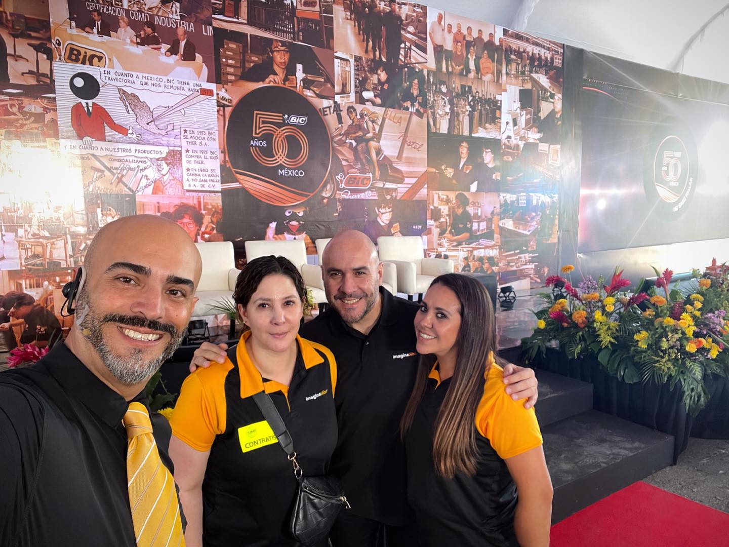 Todo listo para este gran evento del 50 aniversario de Bic México. El mejor evento se hace con Imaginación.