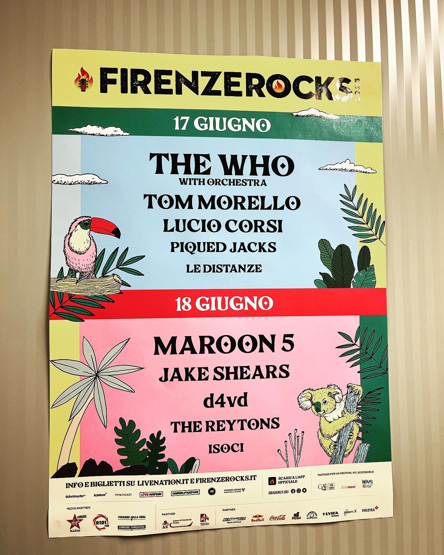 Firenze Rocks rocked 🤘🏻
What a show, what a crowd…swipe for backstage clips ✨
•
•
•
•
•
•
#thewho #thewhohitsback #rock #rockandroll #music #concert #tour #tourlife #backstage #musician #rockpiano #keyboard #firenze #florence #italy #festival #festivalseason #firenzerocks #petetownshend #rogerdaltrey #eurotour #summer #musicfestival #sunset