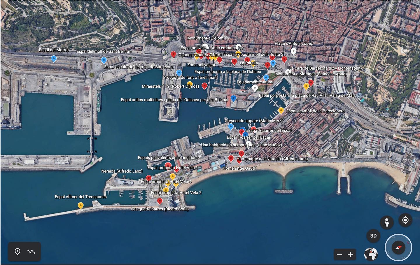 Pla d’implantació d’un parc escultòric a les instal·lacions del Port de Barcelona (2022).