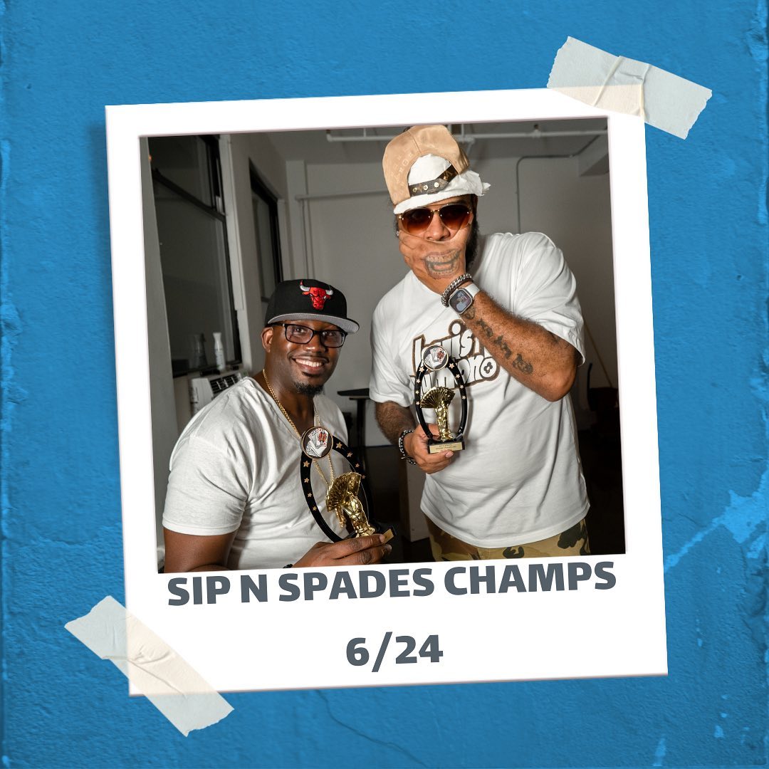 Salute to our 06.24.23 Sip N Spades Spades Tournament Chamoions! #sipnspades #Spadestournament #Spades