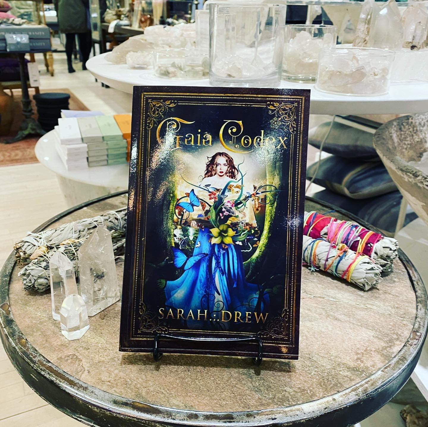 🙏🦋🌏🦋🙏So appreciative of the generosity of ABC Homebase in NYC @abccarpetandhome in promoting my ecofeminist novel GAIA CODEX over the last years. Both with our launch party (100 plus in attendance) at ABC Deepak Homebase Events in October 2017 and with generous front of the store display in subsequent years. My continued and always gratitude to @paulettemaecole @lenacole for @teanadavid past illuminating producer of DeepakHomebase events) and author and futurist Schuyler Brown @schuylerbrown for so generously weaving us together and co-hosting our 2017-talk “A NEW MYTHOLOGY OF THE FEMININE-Illuminating Culture and Remembering a Sacred Earth.” Such a blessing to co-create together with these amazing women and to share the Gaia Codex world with so many wonderful humans. 🦋🌏🦋Explore the GAIA CODEX in Bio.#GaiaCodex #NYCEvents #NewYorkCity #ABCDeepakHomeBase #ABCHomebase #FeminineWisdom #Ecofeminist #MotherEarth #SchuylerBrown #TeanaDavid #PauletteCole #SarahDrew #FeminineRevolution #SanghaSisters #TaraWisdom