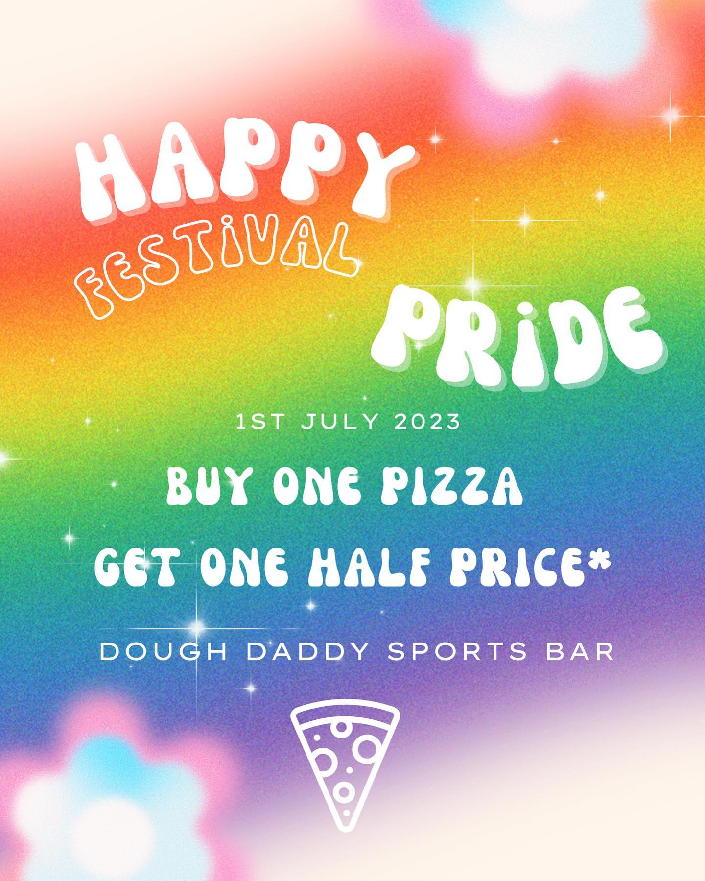 In honour of the London Pride Parade 🌈we are celebrating by offering by one pizza get another half price 🥰
All that walking will work you up an appetite 🤤
🩷❤️🧡💛💚🩵💙💜🤎🖤🩶🤍
*cheaper pizza will be half price , offer ends on 01.07.2023 at 10:00pm.
#pride #london #londonpride #londonprideparade #pizza #lgbt #lgbtq #lgbtq🌈 #dough #food #foodporn #eats #slice #loveislove #prideparade #pride2023 #stratford