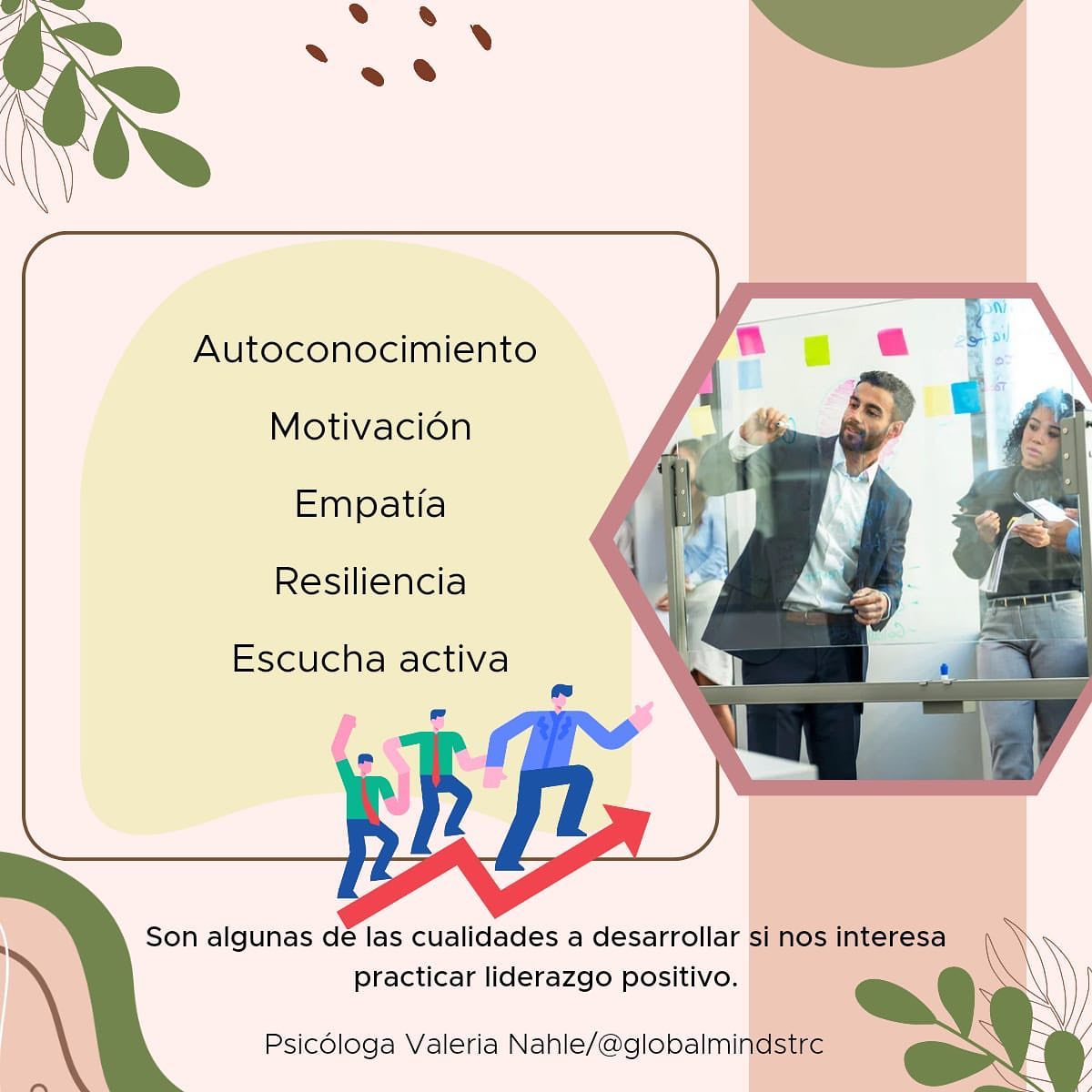 Las habilidades de liderazgo toman tiempo y requieren mucha práctica. 🤍🙌🏻 Es un proceso continuo y de desarrollo durante toda una vida. ♾️
🤔 Si te gustaría conocer más acerca de este tema, no pierdas la oportunidad de tomar el curso que inicia el 🗓️ 4️⃣ de Julio y es completamente en vivo.
¡Aún estás a tiempo de inscribirte! 🤩
🗓️Todos los martes del mes de julio. 👉🏻 Iniciamos el martes 4 de julio
⏰Horario de 7:15 p.m. a 8:15 p.m.
🧠✅El propósito es desarrollar habilidades para un liderazgo positivo
💲Costo $299 pesos
🔹Incluye:
☑️4 sesiones en vivo vía ☑️Google Meet con duración de 1 hora.
☑️Material de apoyo en PDF
Diploma digital de participación
Regístrate dando click en el enlace ➡️ bit.ly/psicvalerianahle
📲Pide más información al 871 134 1945
