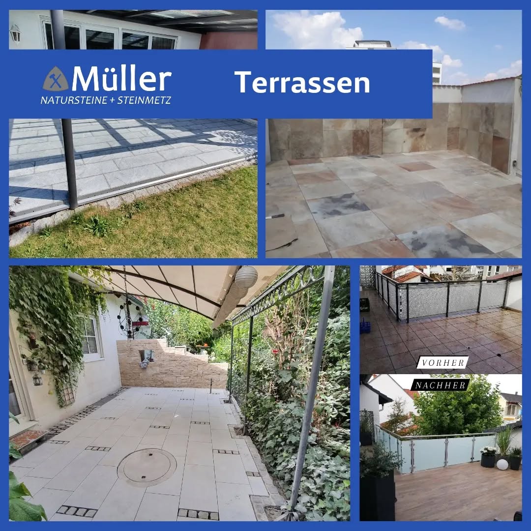 Balkone und Terrassen sind ein Stück Lebensqualität 🌞
Ob mit Naturstein oder Keramikplatten - ich unterstütze Sie gerne bei Ihrer ganz persönlichen Wohlfühlterrasse.
#natursteineMoosburg #MüllerNatursteineSteinmetz #SteinmetzMüller #moosburg #terrasse #terrassengestaltung #terrassenumbau ##terrassenplatten #balkon #terrassenfliesen #Handwerksmeister #meisterbetrieb