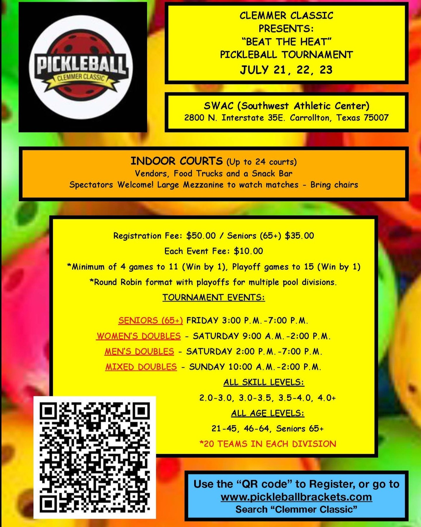 Looking for a 'cool' indoor pickleball tournament this month? Register today to BEAT THE HEAT!
#dallaspickleball
#sacshsepickleball
#pickleballnorthtexas
#planopickleball
#pickleballlife
#pickleball
#pickleballrocks
#pickleballaddict