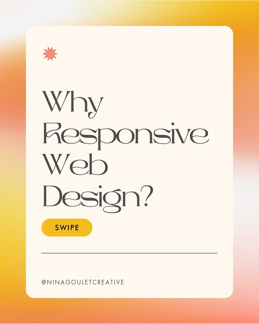 Hey creatives! 👋
Why settle for a static website when you can have a dynamic experience?
57% of users say they’re less likely to recommend a business with a poorly designed mobile website. And that's not all! Google actually penalizes websites that lack responsive design. 😮
So why responsive design?
➡️ Mobile Devices Dominate Internet Usage
➡️ Increased Search Engine Optimization (SEO)
➡️ Faster Page Loading
➡️ Seamless User Experience Across Devices
➡️ Increased Efficiency
Without it, you could be missing out on customers, leads, and revenue.
#WebsiteDesign #DynamicExperience #MobileOptimization #ResponsiveDesign #UserExperience #ResponsiveWebDesign #MobileWebsite #UXDesign #UXTips #NoCode #EditorX #UX #UserInterface #DynamicDesign