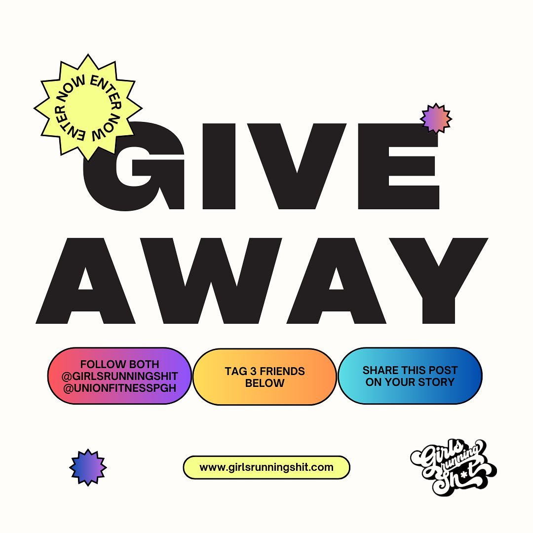 Want the opportunity to win 2 tickets to GRS’s Yoga Day? Then this is the right giveaway for you🙌🏾✨
To participate do the following:
1. Like the post.
2. Follow us
@girlsrunningshit @unionfitnesspgh
3. Tag someone you would like to bring to the event! Also tell us what events you would like for us to do!
4. Share this post in your story and tag us.
good luck and the winner will be picked next week! Thank you to @sarahbader for donating 🥹💕✨love you!
Remember, tickets are on sale but are going quickly, so make sure to buy your ticket today! Link in bio✨