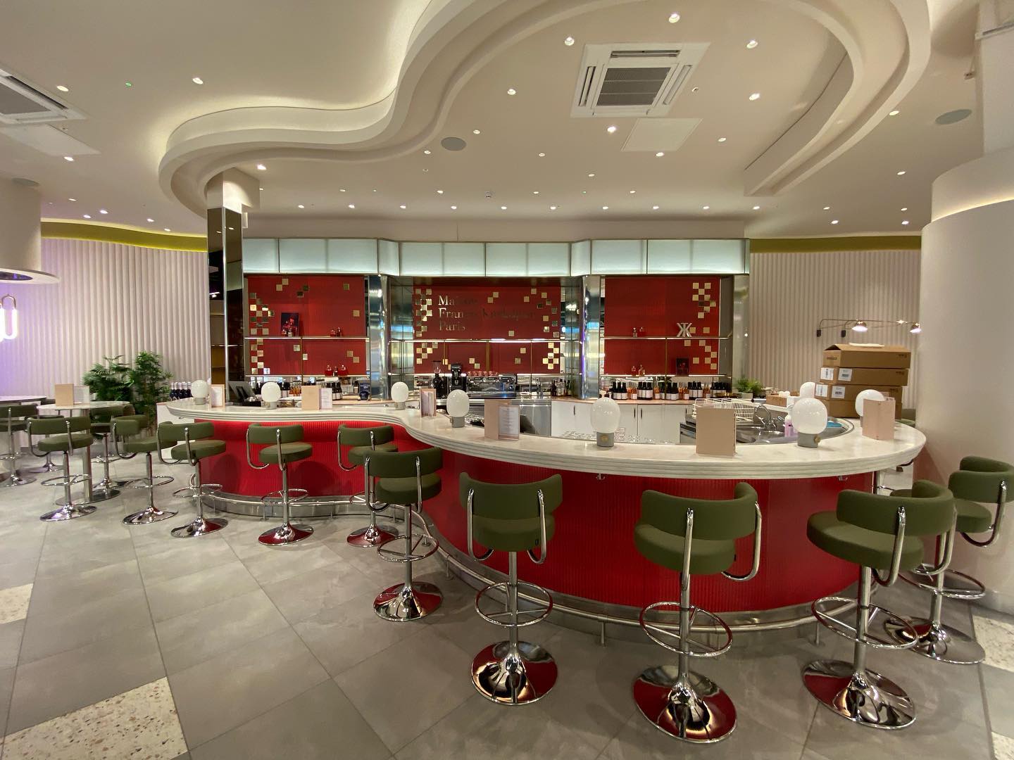 MFK Baccarat Rouge champagne bar at Metrocentre #retail #graphics