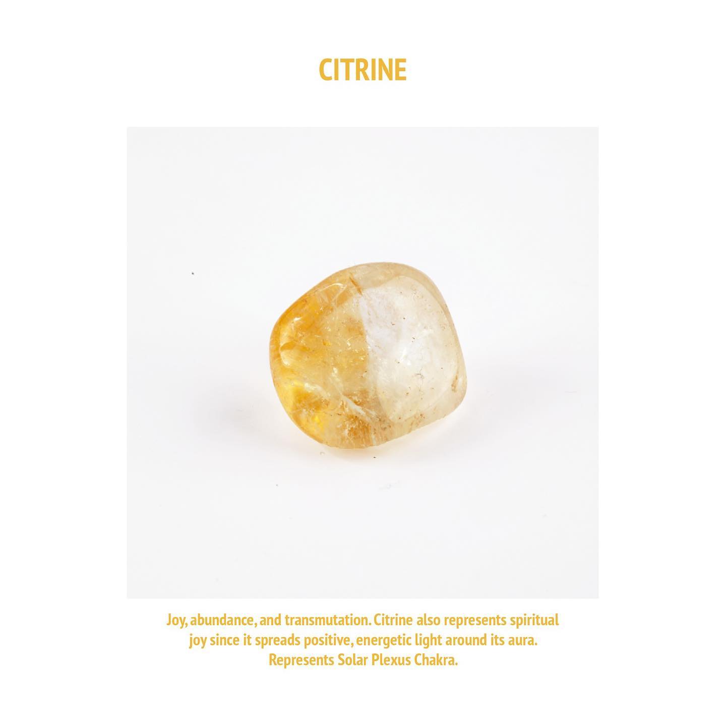 ✨ Introducing the radiant power of Citrine! 💎✨ Did you know that this enchanting crystal is known as the "Merchant's Stone"? ✨🛍️ With its captivating golden hue, Citrine brings prosperity, abundance, and positive energy into your life. 💰🌟 #CitrineMagic #AbundanceAttracter #GoldenVibes #CrystalHealing #PositiveEnergy #ManifestYourDreams