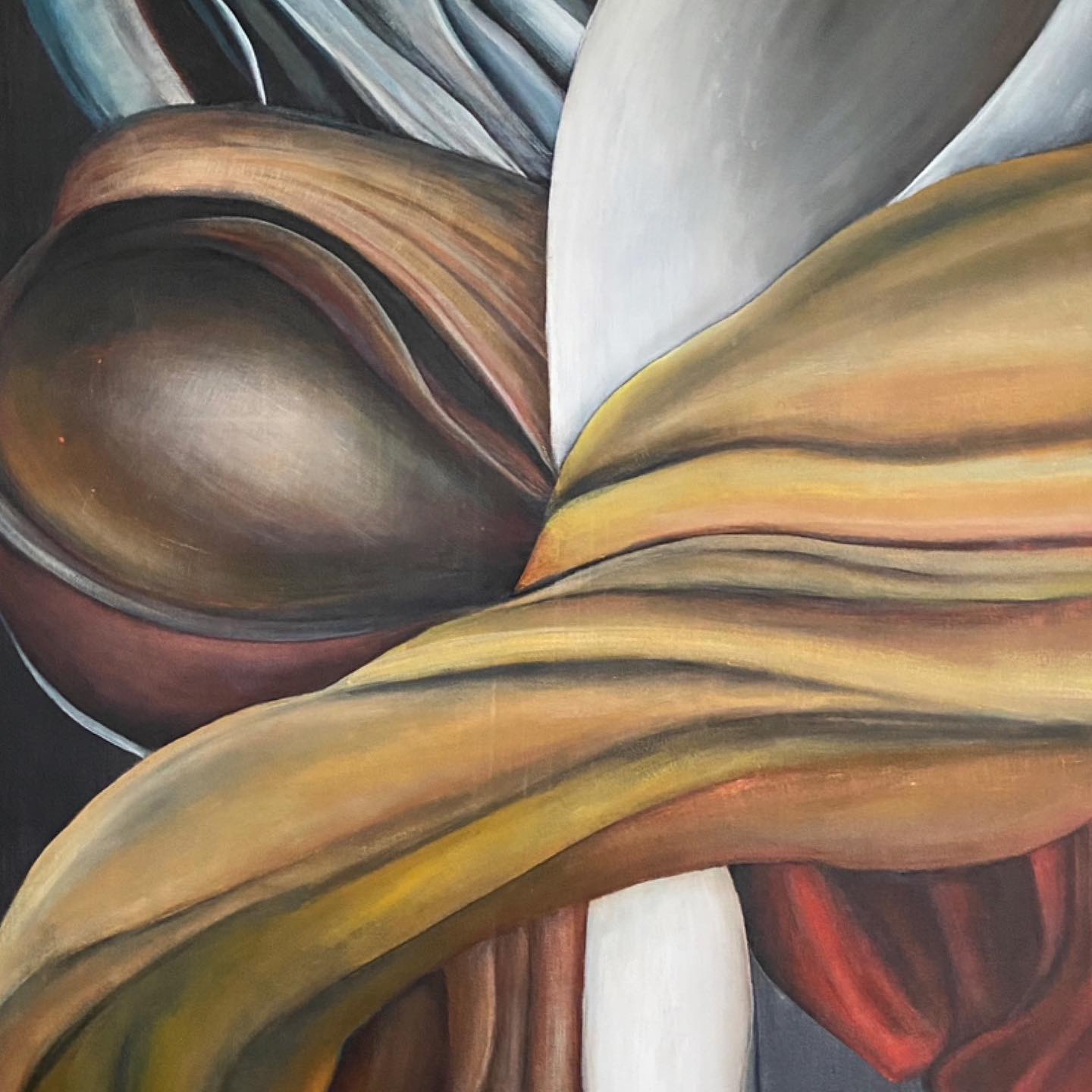 ‘The Making of Heroes’
(Detail - swipe to see full piece in portrait or landscape).
Mixed media on canvas.
1710 x 1080 mm.
A hero is an ordinary individual who finds the strength to persevere and endure despite overwhelming obstacles.
- Christopher Reeves