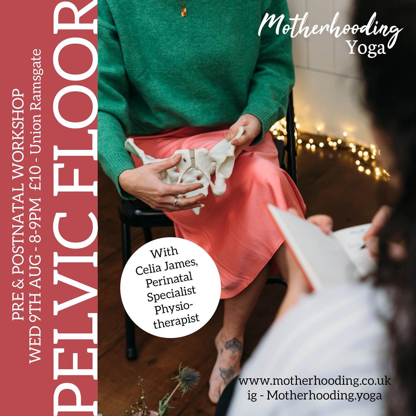 Pelvic Floor Workshop with Perinatal Physiotherapist @celia_by_the_sea
This workshop is suitable for both Pre & Postnatal Mothers.
We will cover:
What is your pelvic floor and what does it do for us/what does it do when it’s functioning well.
The changes and challenges the pelvic floor goes through during pregnancy and birth.
What isn’t normal and what to do about it.
How to look after your pelvic floor during. Pregnancy, birth and beyond
The workshop is a mix of information, practicing pelvic floor exercise and practical advice.
There will be Q&A at the end.
10% off if you’ve done a Motherhooding Course.
#mothers #pelivcfloor #birth #pregnancy #postnatal #recovery #physio #thanet #ramsgate #kent #margate