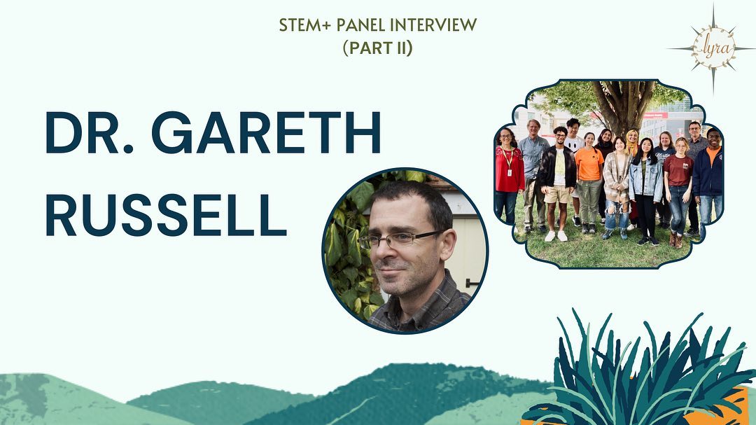 đż Meet Dr. Gareth Russell, a Professor of Ecology and Evolutionary at the New Jersey Institute Of Technology, a Principle Investigator at the Urban Ecology Lab and Lyraâs second STEM+ Guest Spotlight! The Lyra team enjoyed sitting down with Dr. Russell to hear about his professional role and why the idea of STEM+ was so crucial for his career development.