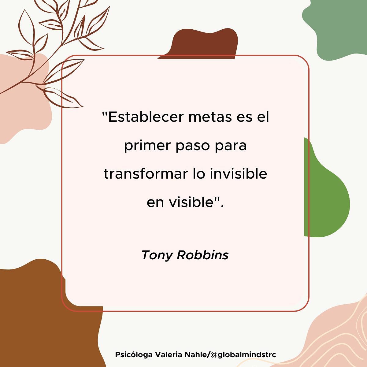 ¡El camino hacia el éxito comienza con un objetivo claro y bien trazado! 💪 No importa cuán grande o pequeño sea tu sueño, establecer metas es fundamental para mantenernos enfocados y motivados en el camino hacia nuestros logros. 🎯
🧠Psicóloga Valeria Nahle / @globalmindstrc