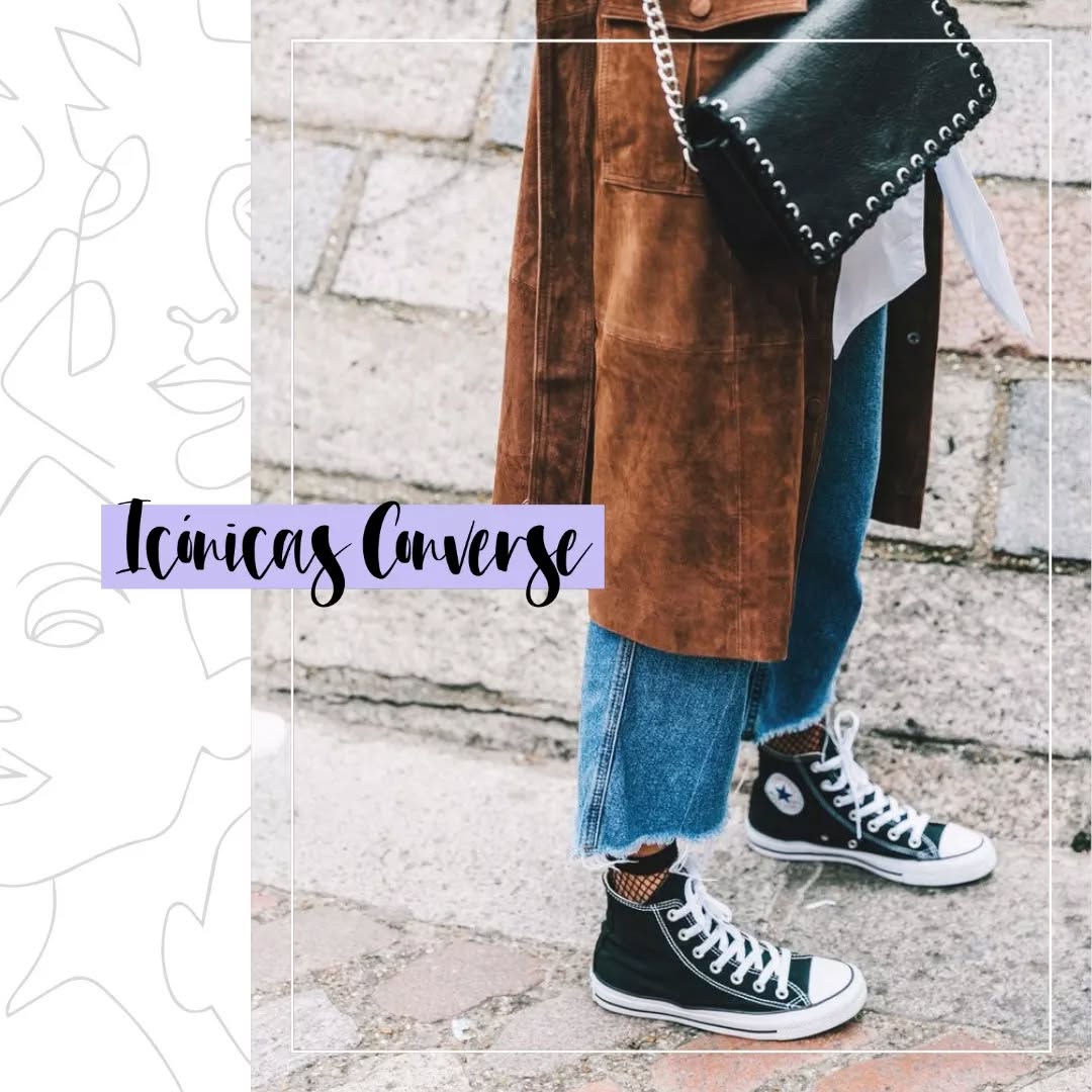 | ICÓNICAS CONVERSE 👟|
¿Tienes en tu closet un par de estas zapatillas? Inicialmente diseñadas para la liga profesional de basketball.
En 1917 sacan su icónico modelo que hoy seguimos usando. #chucktaylor jugador de baloncesto fue su embajador y hoy vemos su nombre en el logo☆☆☆
Personalmente me parecen aun más estilosas cuando están desgastadas y con historia.
Te gustan? Te leo💌
Te dejo unos looks para inspirarte💥
.
#converseallstar #selfbeautyhunter #personalstylist #outfitinspiration