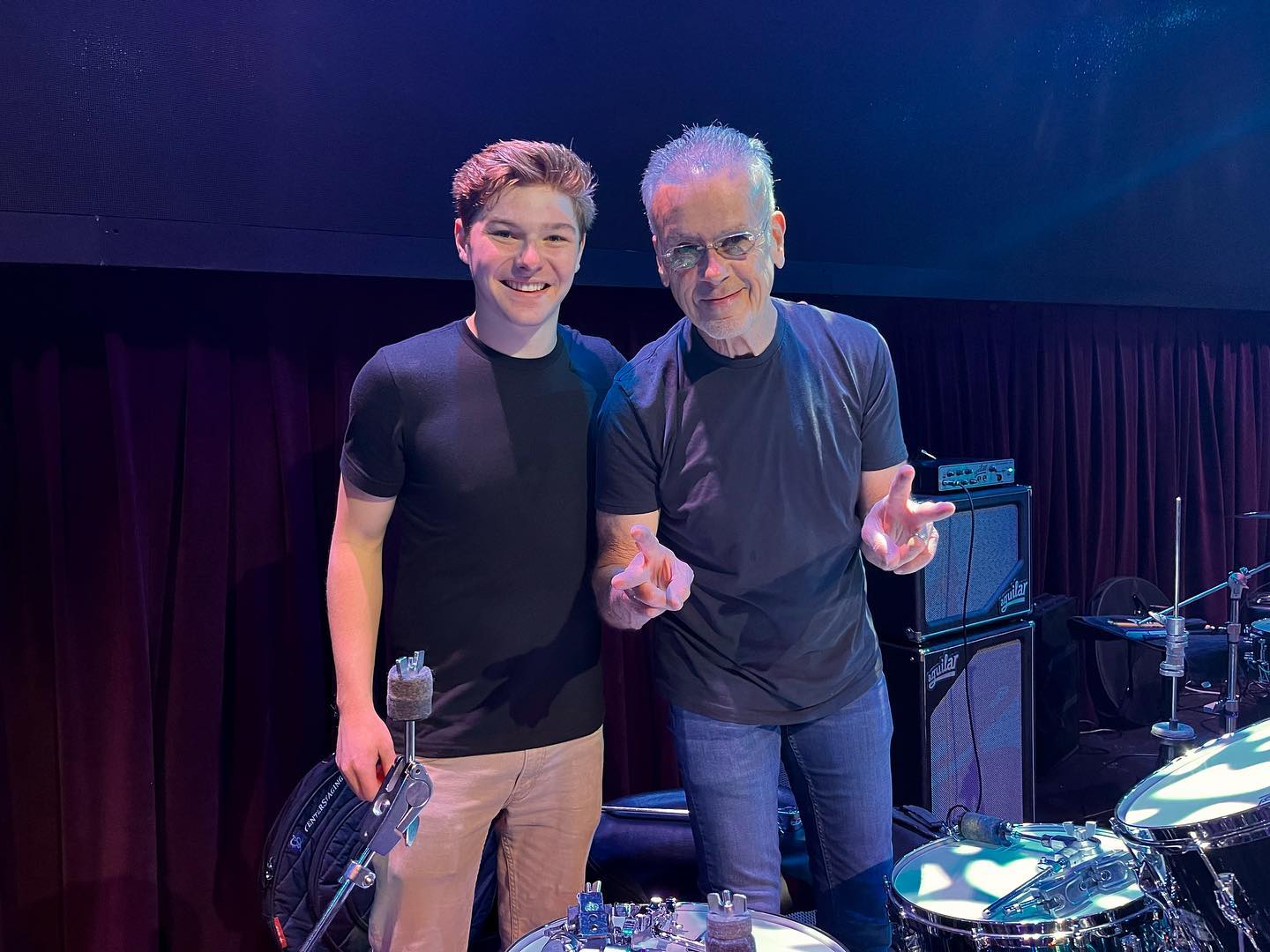 Spent today with the best @davidgaribaldimusic @officialdaveweckl @larnelllewismusic @garyhusband1 @drumfantasycamp