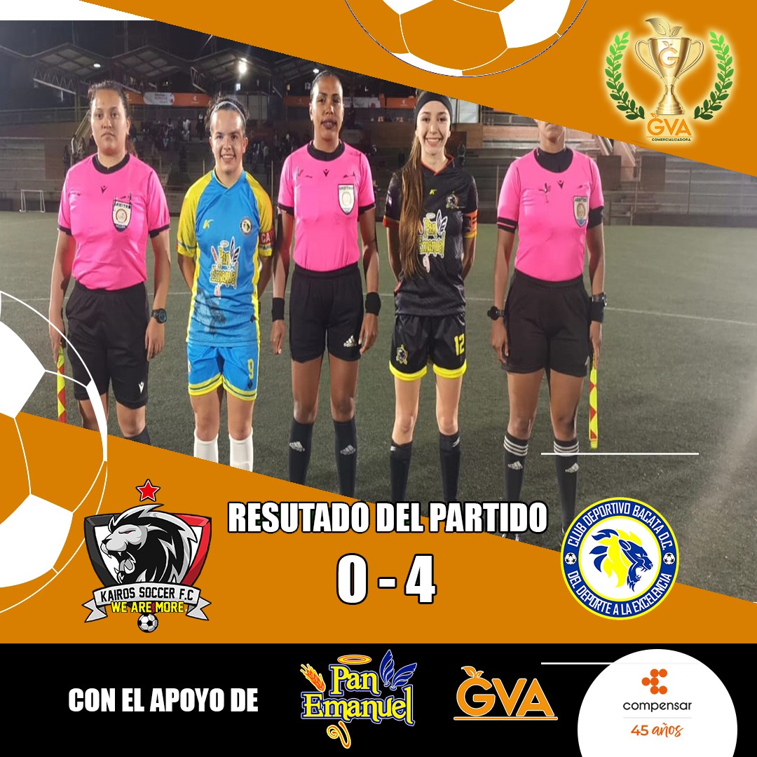 @clubdeportivobacatadc con este resultado se lleva los tres puntos y aun tiene posibilidad de clasificar , proximo partido contra Besser😮
Con goles de⚽:
Nathacha Mendoza
Karen Gil
Monica Cadena
Camila Leon
@panemanuelbogota @deportescompensar @balonesgolary @vivetvcolombia @gatoradecolombia
#juntoshacemosunmundomejor #futbolfemenino #futbol #femenino