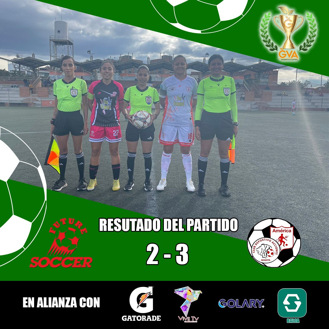 Asi queda el encuentro entre estos dos grandes equipos el cual gana @club_acciones y con este resultado se clasifica a la siguiente fase
@panemanuelbogota @deportescompensar @balonesgolary @vivetvcolombia @gatoradecolombia
#juntoshacemosunmundomejor #futbolfemenino #futbol #femenino