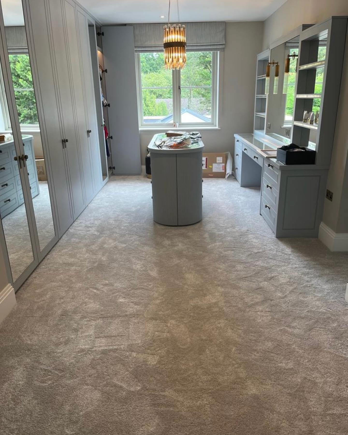 Balta, Satino Royale carpet in colour Metalic laid to bedrooms in a beautiful home in Kingston
