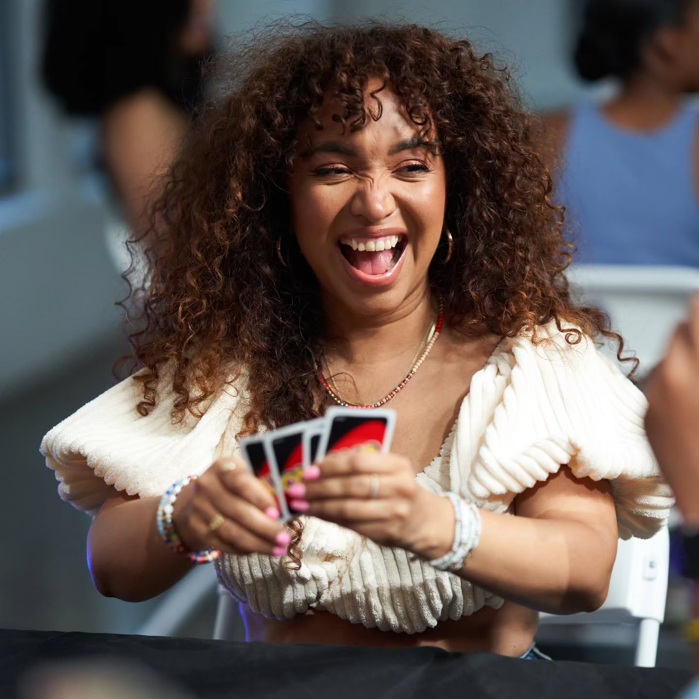 😁 U NO the vibes! One of the best places to be during Sip N Spades is at the UNO table! 📸 @danielvasquezphotos #SipNSpades #UNO #GameNight