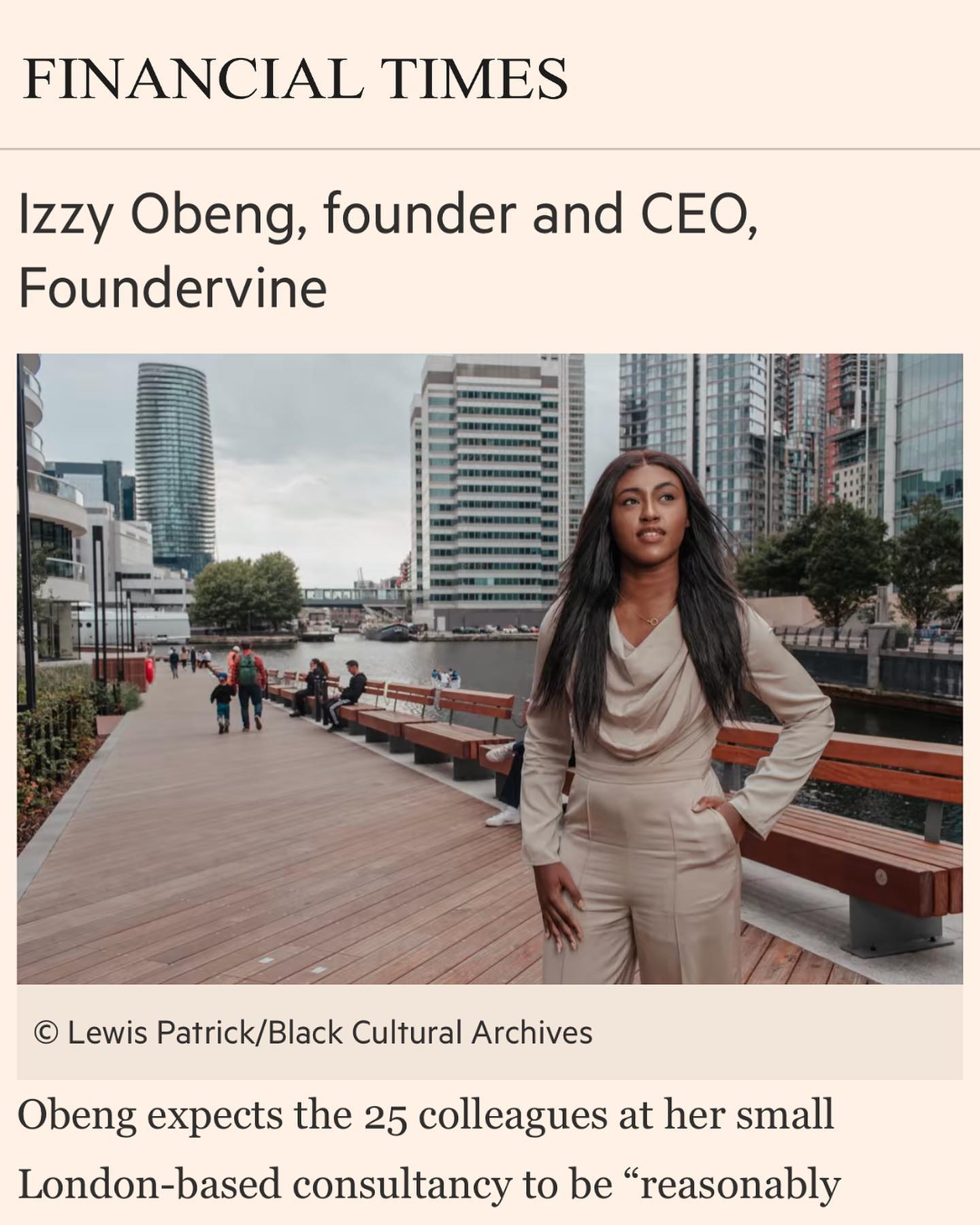 Financial Times Feature! ✨
Running a business is tough. I’ve heard it described as like “jumping off a cliff and assembling the plane on your way down..”
In order to survive, you need a great team. It’s important to build the kind of culture where even though you’re falling together, you have what it takes to keep the plane steady, going as far as possible. Our team at @foundervine is testament to that 🚀
In a interview with the FT, I discussed the “right to switch off policy” that was being considered and how startups can balance employee wellbeing with business growth
Article link in FT